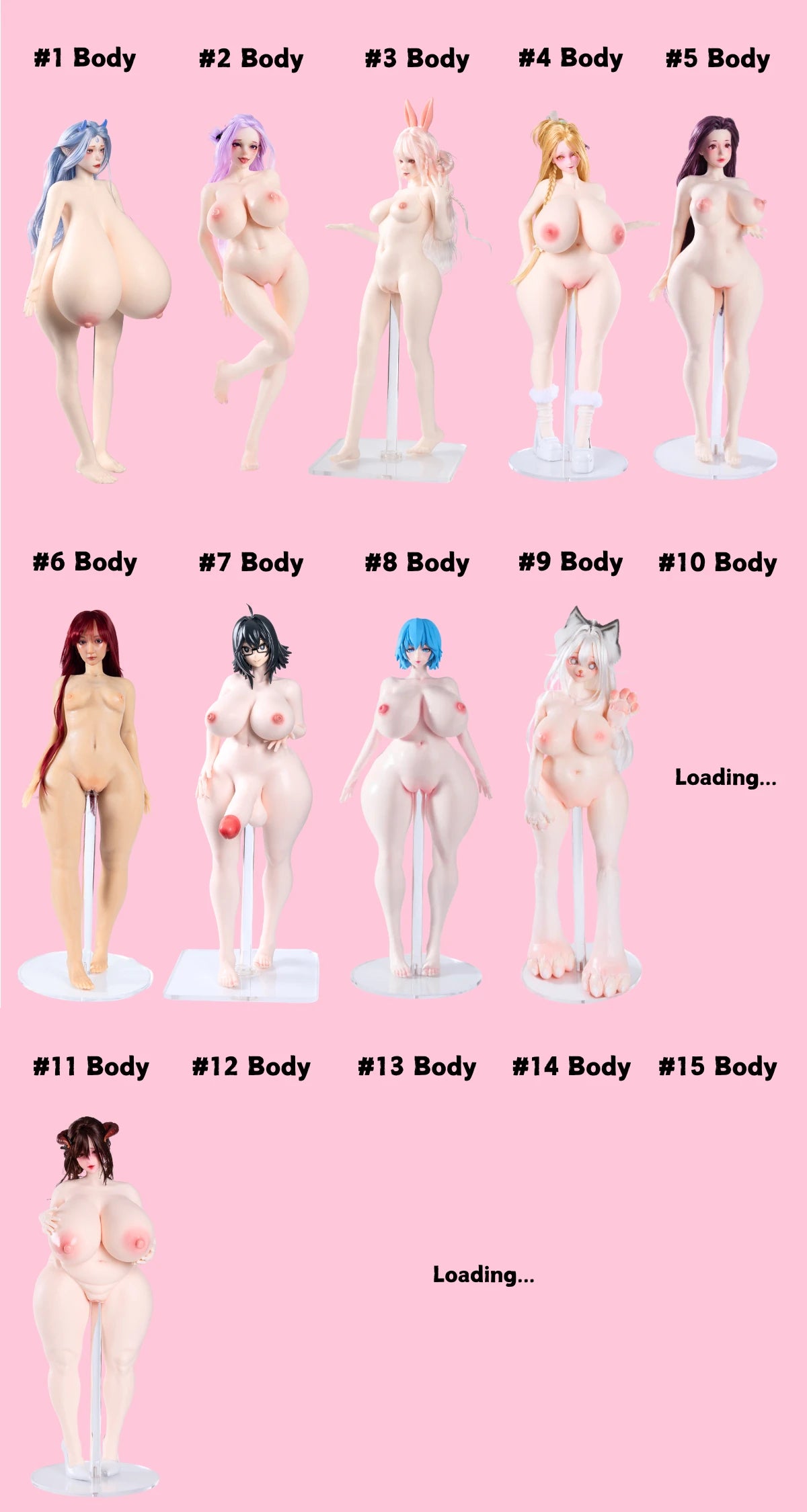 Image of Sexy Dolls Outfits White Shirt Hot Student School Uniform (For #2,7,8 Body)